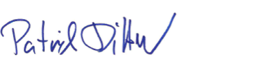 Unterschrift von Patrick Dittmer